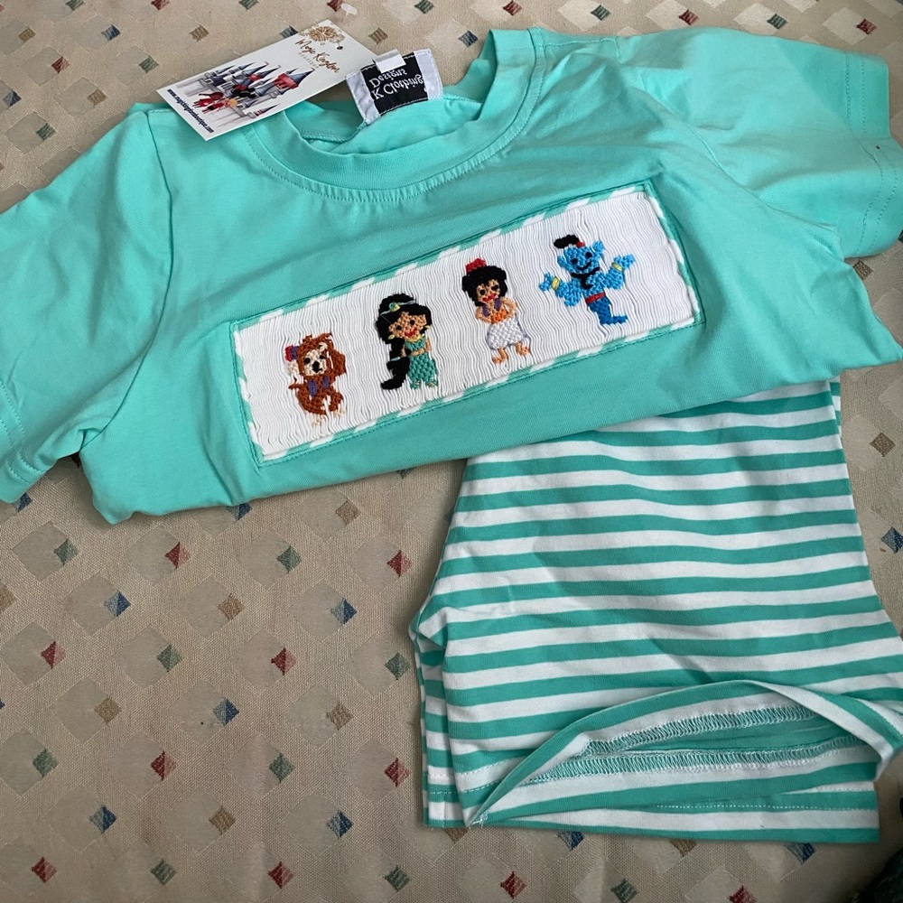 Aladdin Smocked Shorts Set